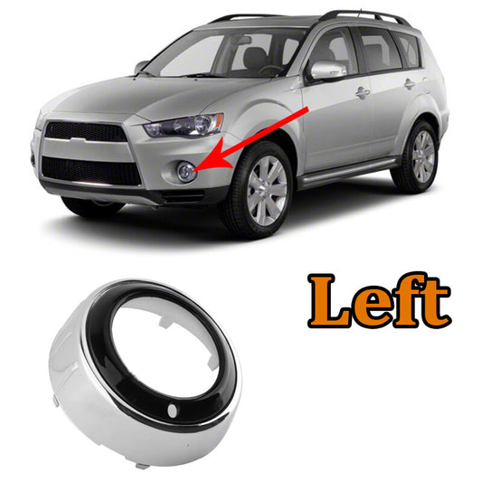 for Mitsubishi Outlander 2010-2012 ABS Chrome Front Left Bumper Fog Lamp Cover