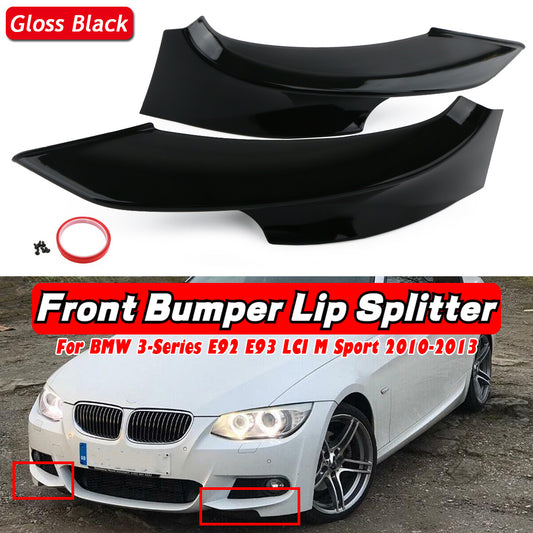 Front bumper splitter lip for BMW E92, E93, 328i, 335i with M-Sport LCI 10-13