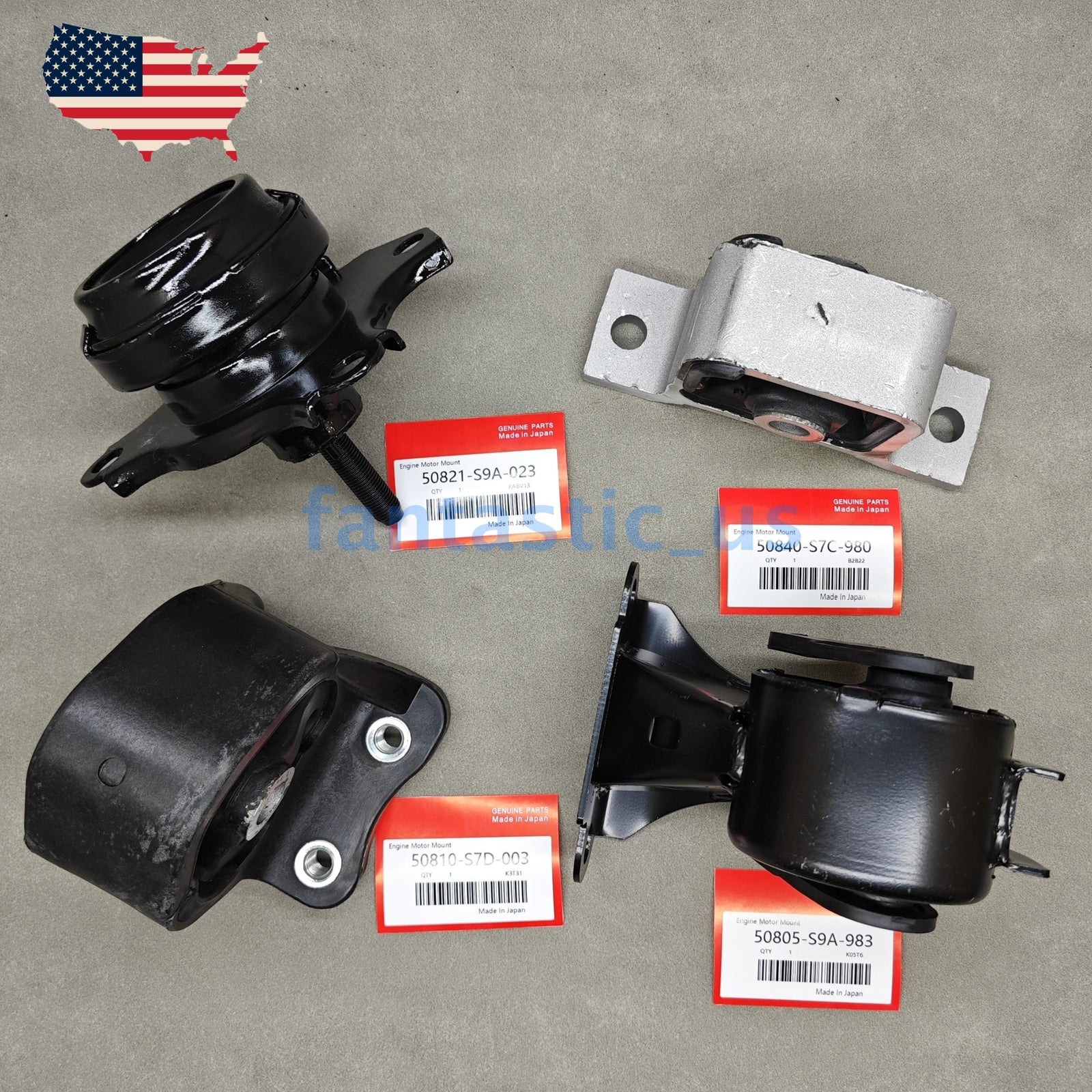 4-piece engine, motor, and transmission mount for 2002-2006 for Honda CR-V 2.4L automatic
