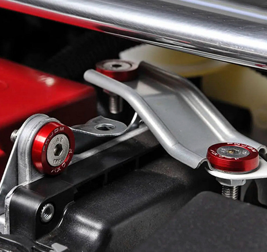 10. Automotive hexagonal fasteners, bumper engine concave screws, mudguard washers, black, suitable for Honda .