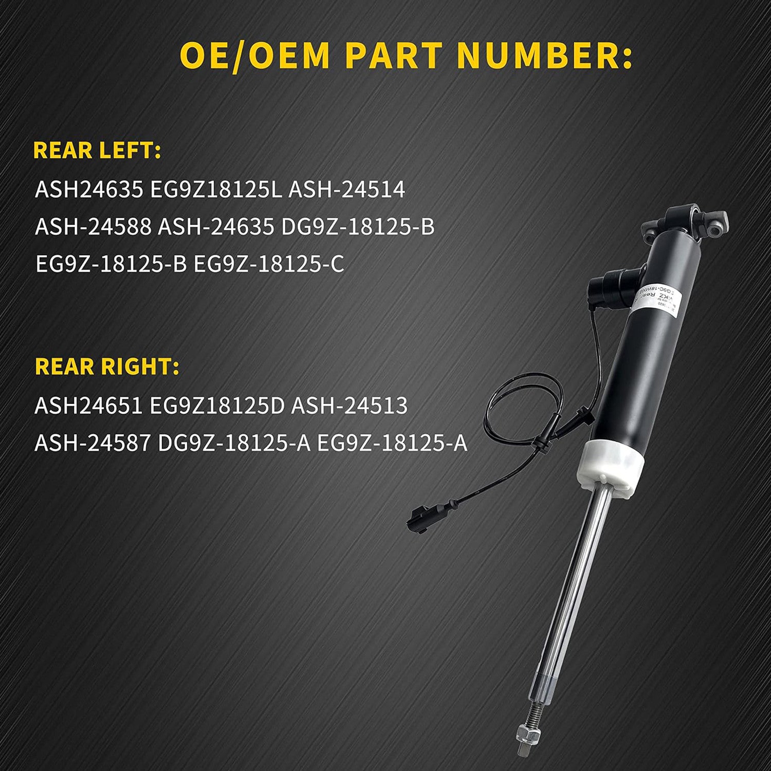 4X Front+Rear Shock Absorber CCD For 2018-2023 for Lincoln for Navigator for Ford Expedition