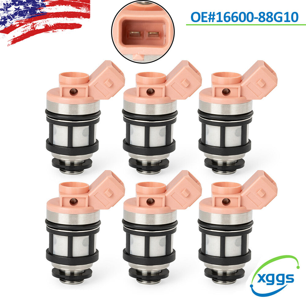 6XNew Fuel Injectors for Nissan Pathfinder Quest D21 Pickup 3.0L 6V 16600-88G10