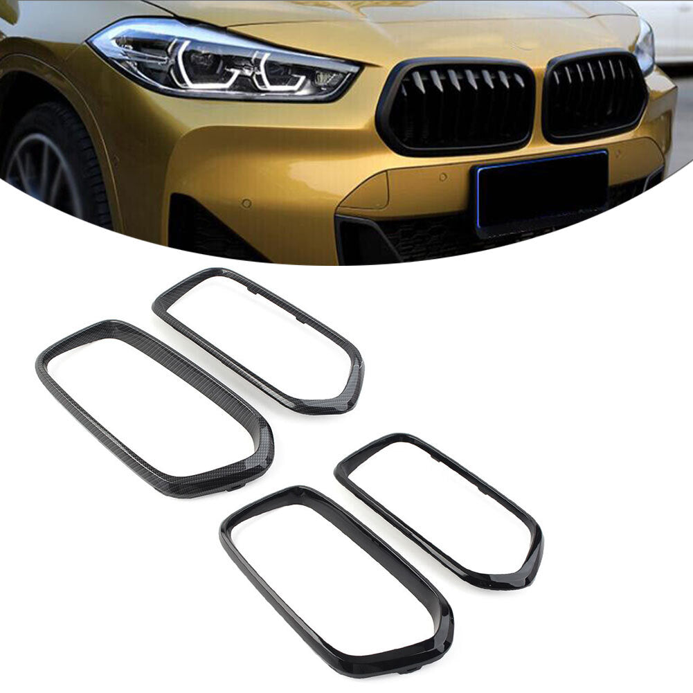 Front Bumper Grille Frame Cover Trim FIT for BMW X2 F39 2018-2021