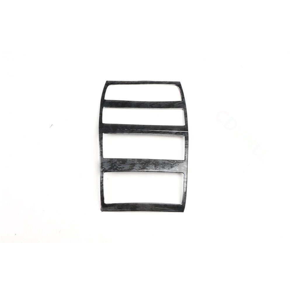 for BMW 5 Series 2011-16 Black Wood Grain Rear Row Air Outlet Vent Frame Trim 1P