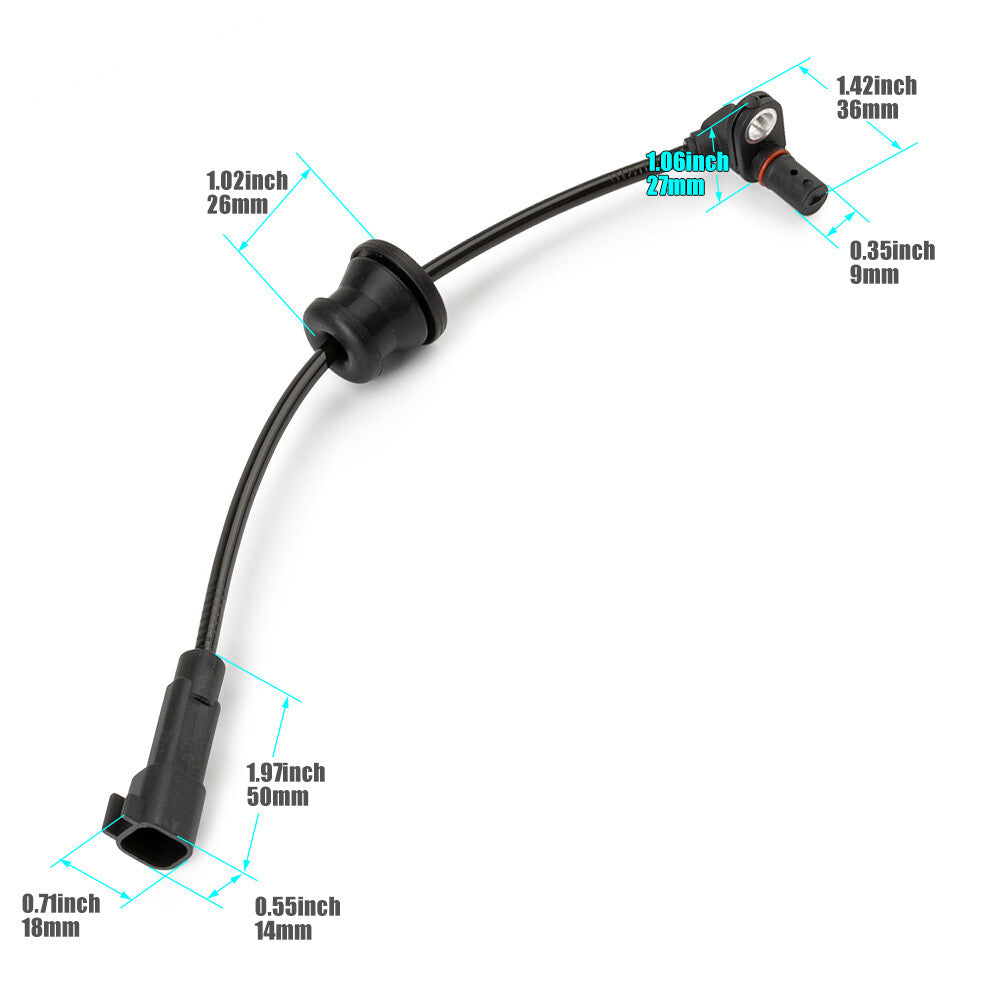 2X Rear ABS Wheel Speed Sensor Left Right for Chevrolet Equinox TERRAIN 10-17