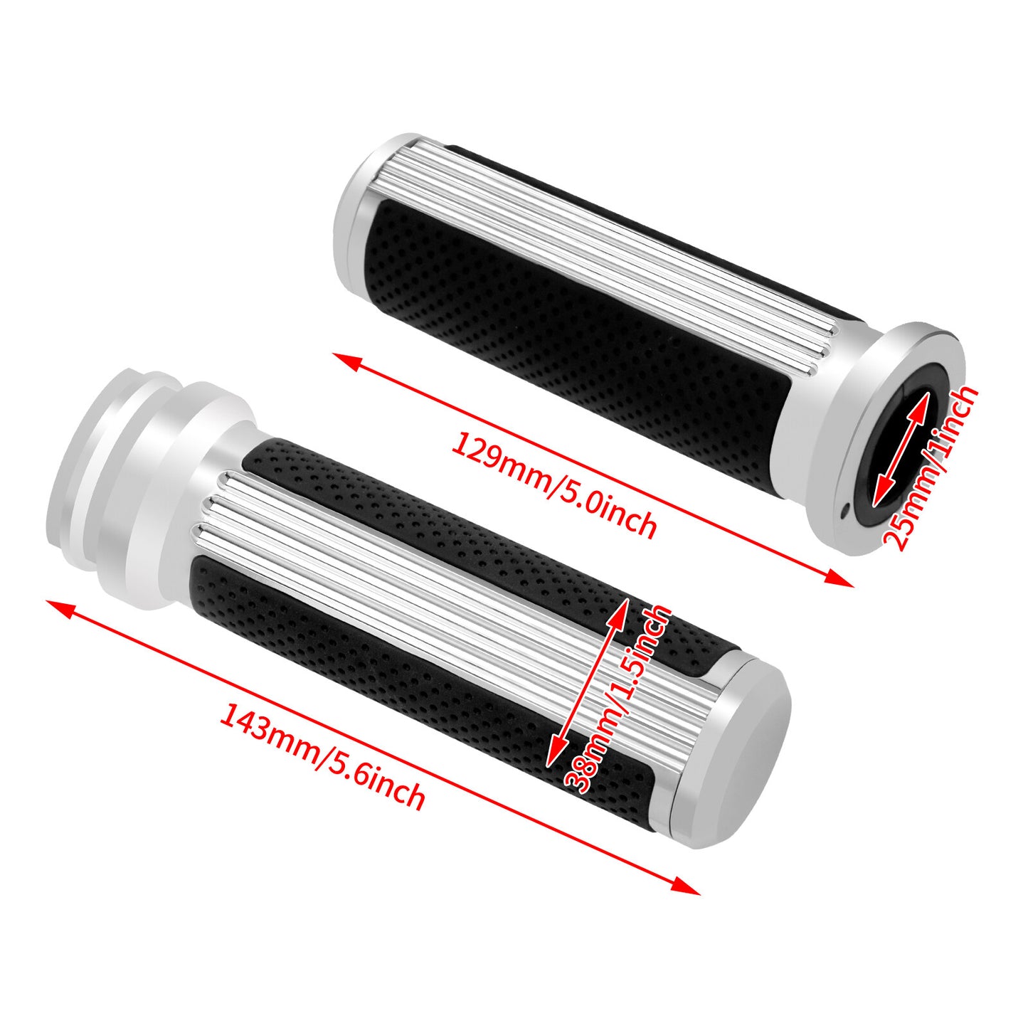 1 25mm Electronic Throttle Defiance Handlebar Grips Hand Grips Fit for Harley