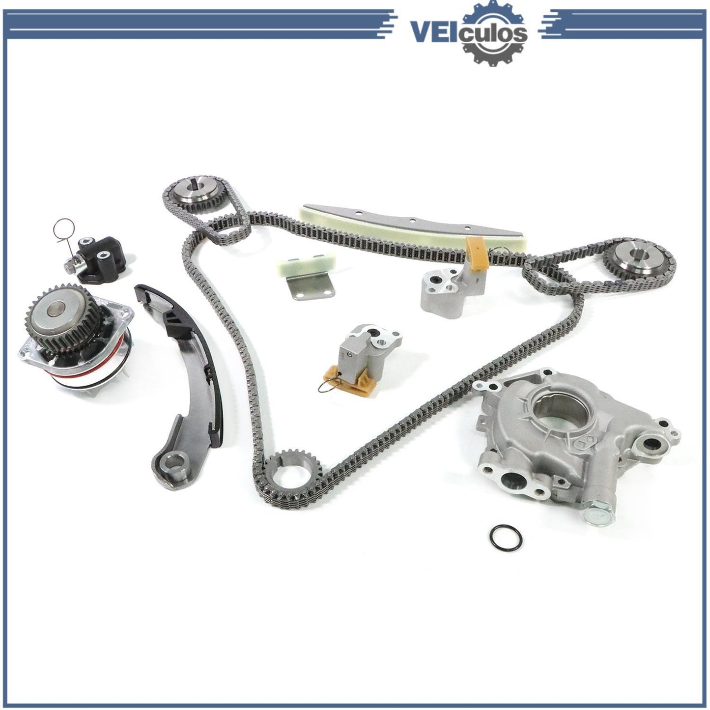 24-Valve Timing Chain Kit Oil  Water Pump for Nissan Altima Maxima Quest 3.5L