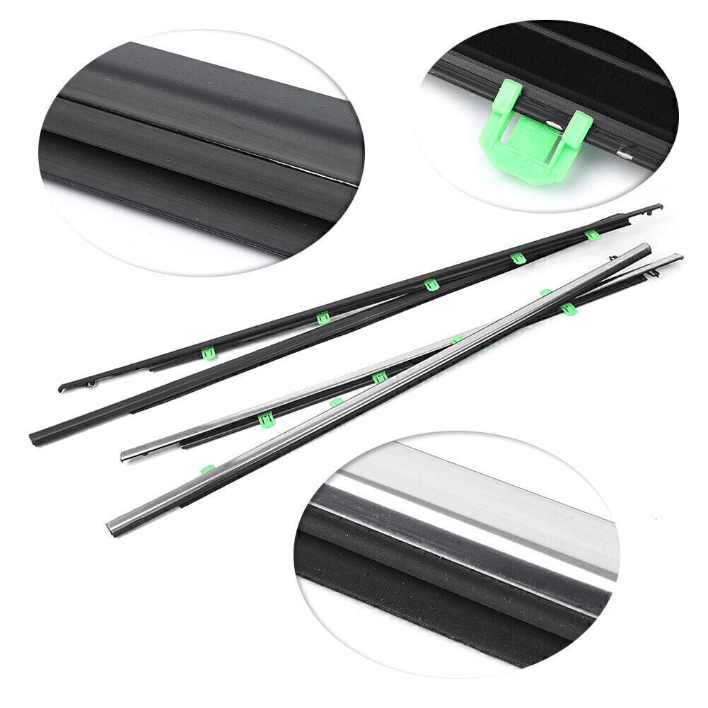 Car Chrome Outside Window Moulding Weatherstrips for Honda CR-V 2012-2016 13