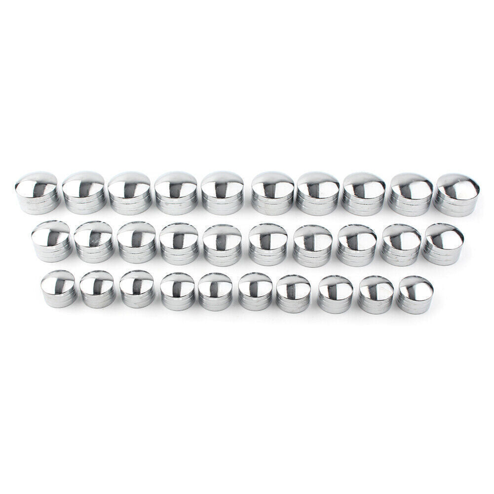 10x CNC Innen 9mm-13mm Schrauben Bolt Topper Kappen Abdeckung f¨¹r for Harley Chrom