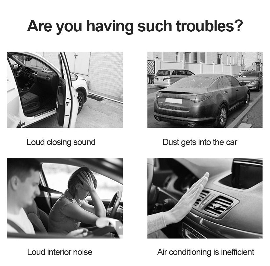 Car Self Adhesive Tape Bonnet Door Wiring Harness Accessories Soundproof Black
