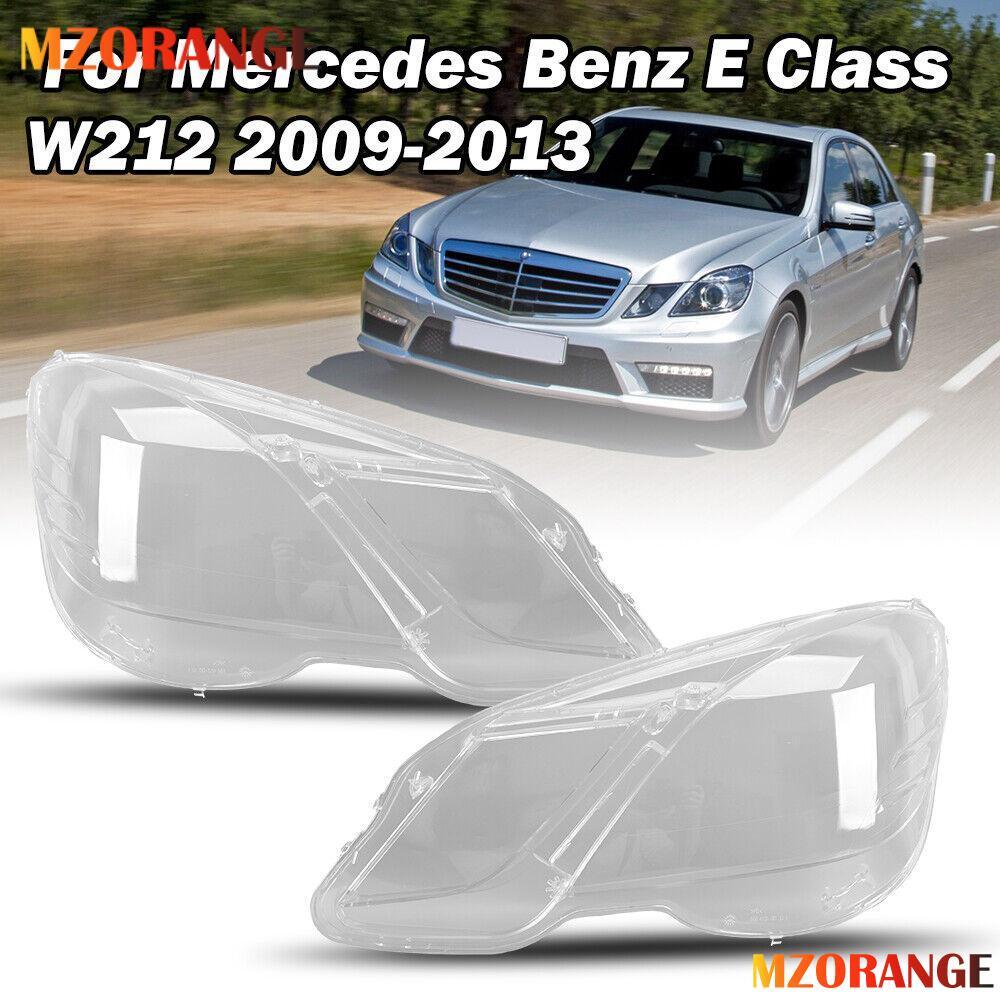 2¡Á F¨¹r for Mercedes-Benz E Class W212 2009-2012 Scheinwerferglas Abdeckung L+R NEU