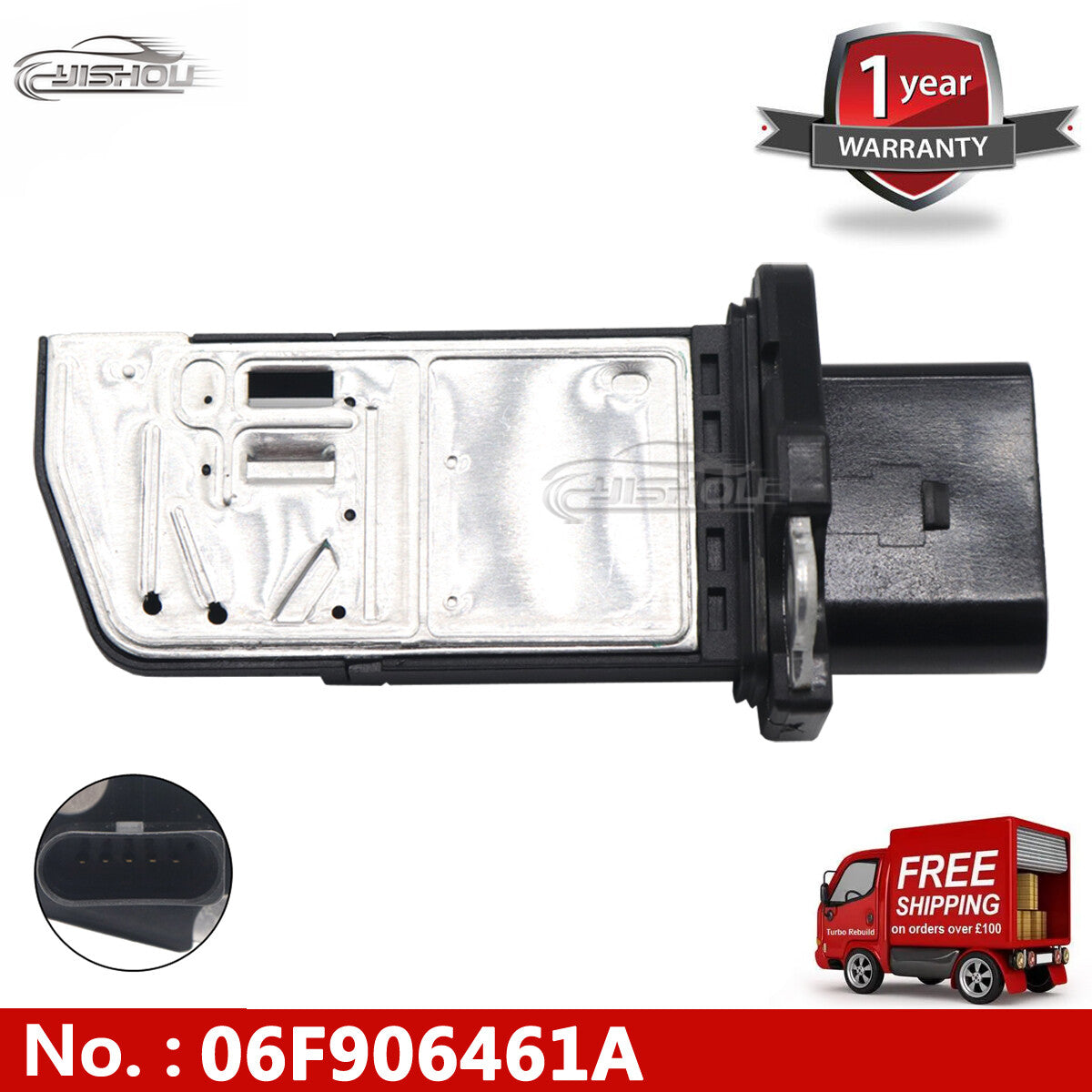 for Volkswagen air flow sensor meter applicable to 2006, 2007, and 2008 for Volkswagen for Passat 2.0L 4-door models.
