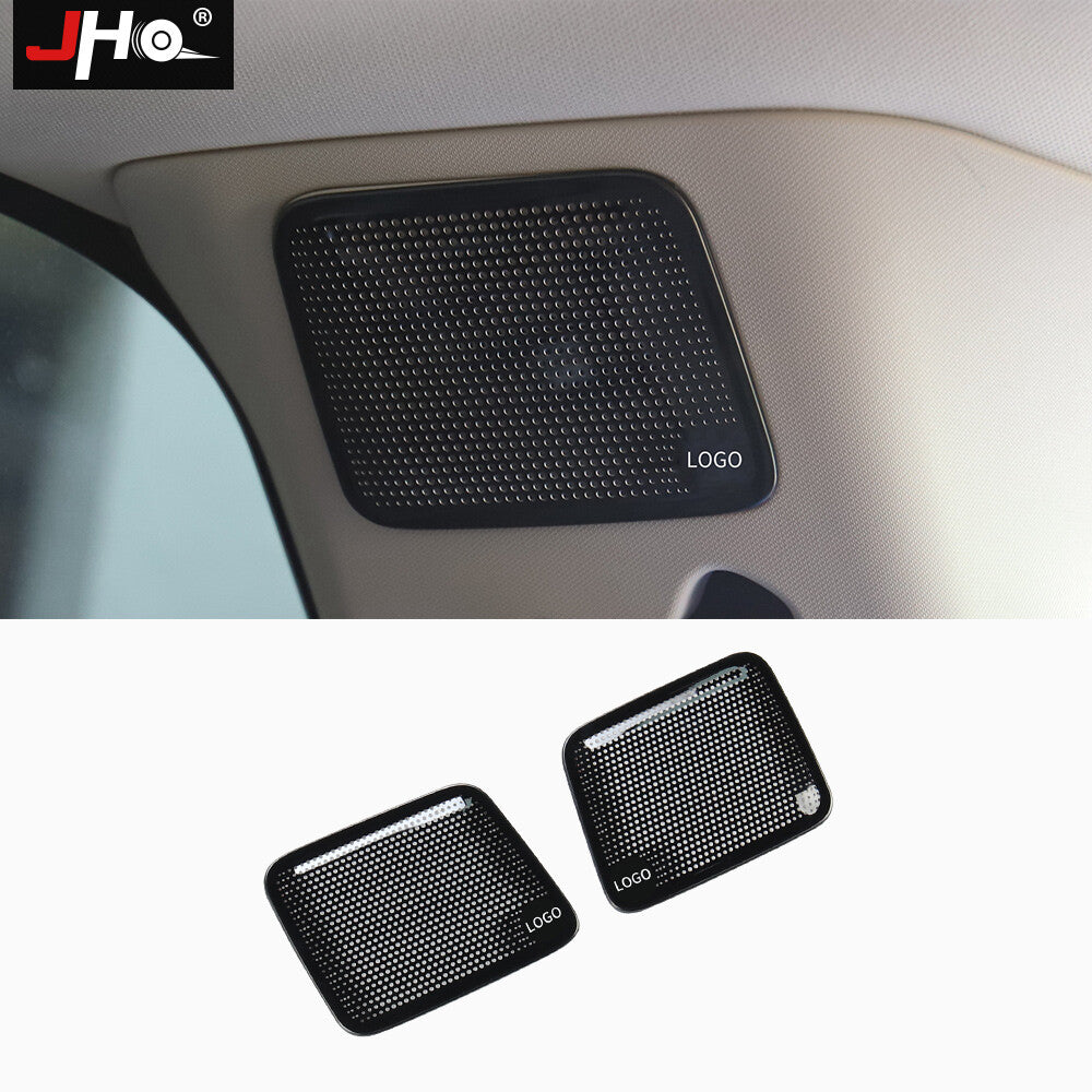 for Ford Explorer 2020-2022 Black Steel Rear Speaker Audio Surround Trim Cover
