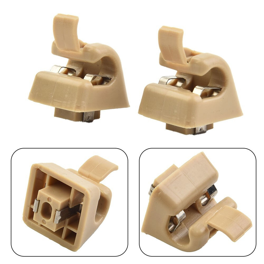 Sun visor clip brackets suitable for Mercedes W123, W124, W126, W140, W201 2-piece set