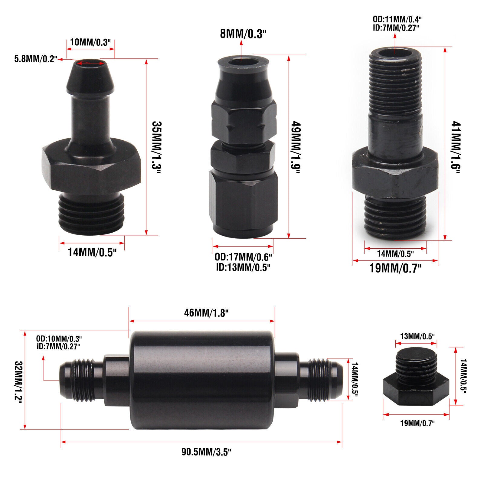 High Fuel Pressure Regulator Gauge Rail Line For B-Series B16 B18 B20 Si LS GSR