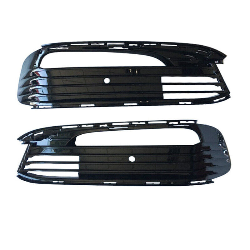 Left+Right Front Bumper Fog Lights Mesh Grill Cover for BMW 740i 750i 2016-2017