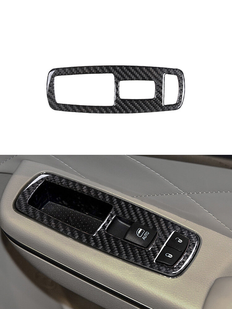 Passenger Wndow Lift Button Trim Panel Carbon Fiber for Chrysler 300 2015-2017