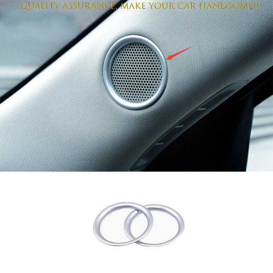 for Mazda CX-5 CX5 2017-24 Matt Silver A Pillar Horn Speaker Sound Cover Trim 2X