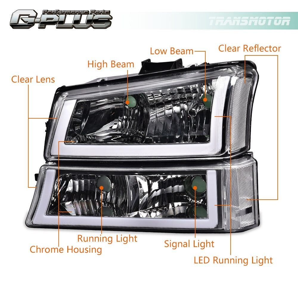 03-06 Silverado 1500 1 Full LED DRL Brightening + 1 Fully Elegant