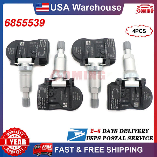 4x TPMS Tire Pressure Monitor Sensor 6855539 TPM222 for BMW F20 3ER F30 4ER X5