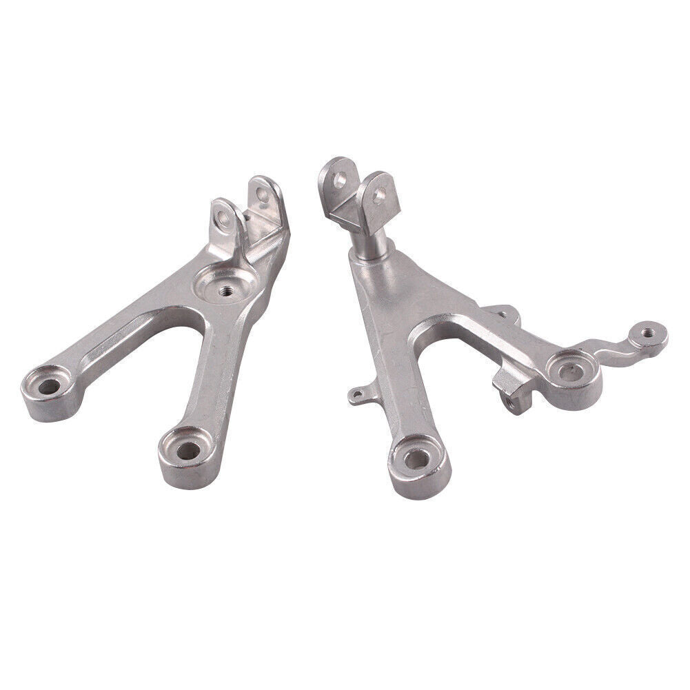 Front Passenger Foot Pegs Footrest Brackets for Yamaha YZF R6 03-05 R6S 06-10