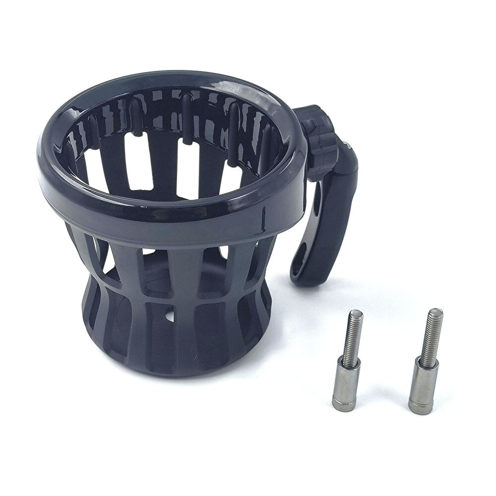 Black Motorcycle Handlebar Cup Holder Drink W/ Mesh Basket for Honda Goldwing