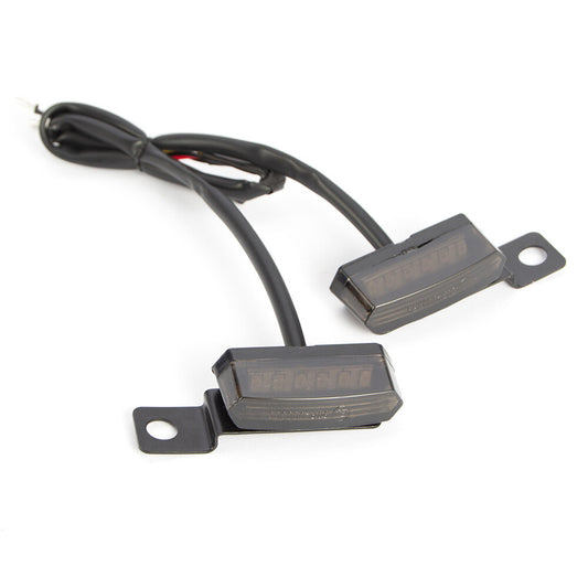 2Pcs for Mini Motorcycle LED Turn Signal Blinker Handlebar Light for Harley Davidson