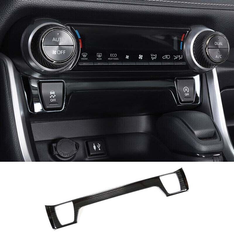 1X Titanium Central for Seat Heating GL Black Button Trim for Toyota RAV4 2019-2023