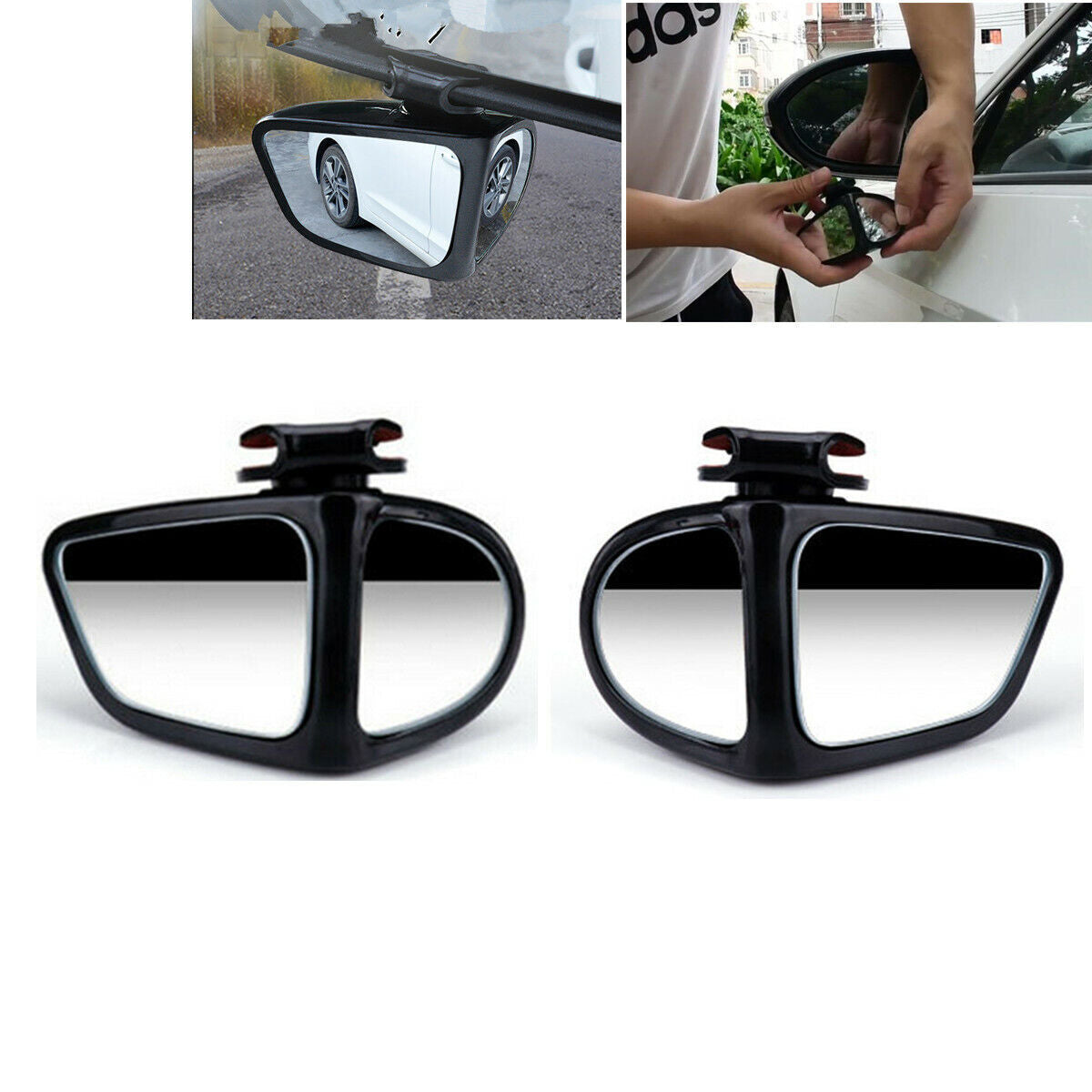 2x Blind Angle Mirror 360¡ã Wide Angle Convex Side View for Car Truck SUV