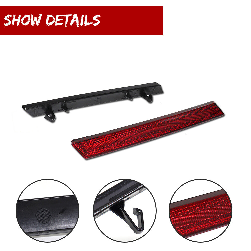 Suitable for 2013-2017 for Cadillac XTS rear bumper reflector taillights, red OE style, 2-piece set.
