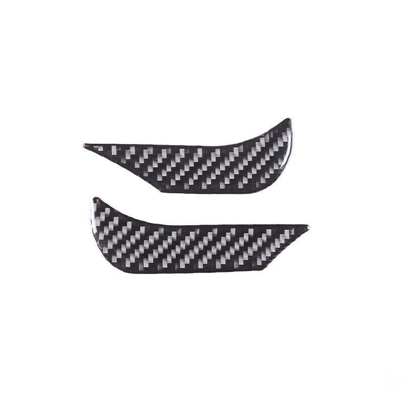 2x Real Carbon Fiber Cluster Panel Sticker Trim for Toyota Tundra 2022-2023