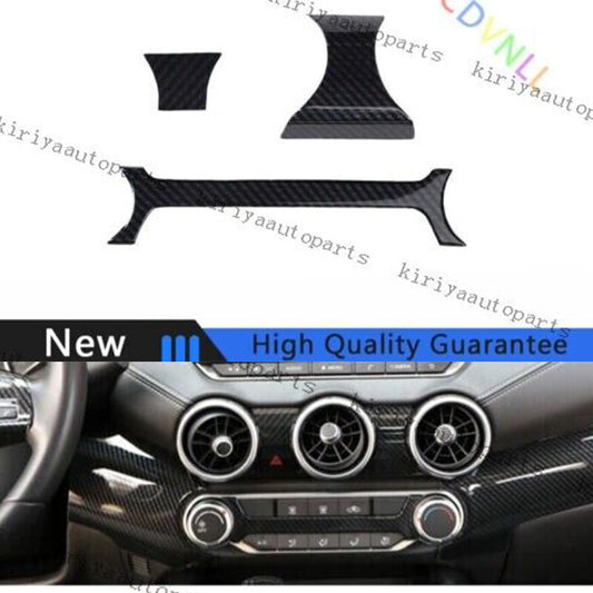 for Nissan Sentra Sylphy 20-22 Carbon Fiber Console AC Button Control Frame Trim