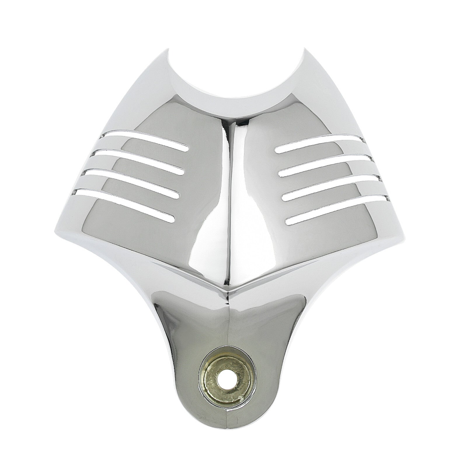 Chrome V-shield Horn Cover Fit for Harley Softail Dyna Glide Twin Cam Touring