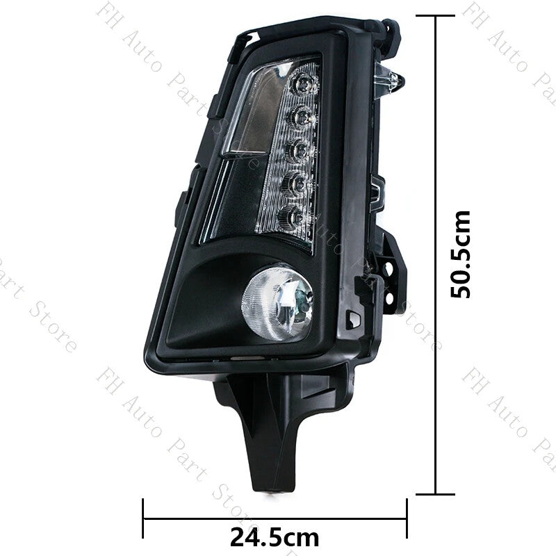 1 set of for Toyota Hiace Commuter 2019-2021 car front bumper fog lights (LED halogen).