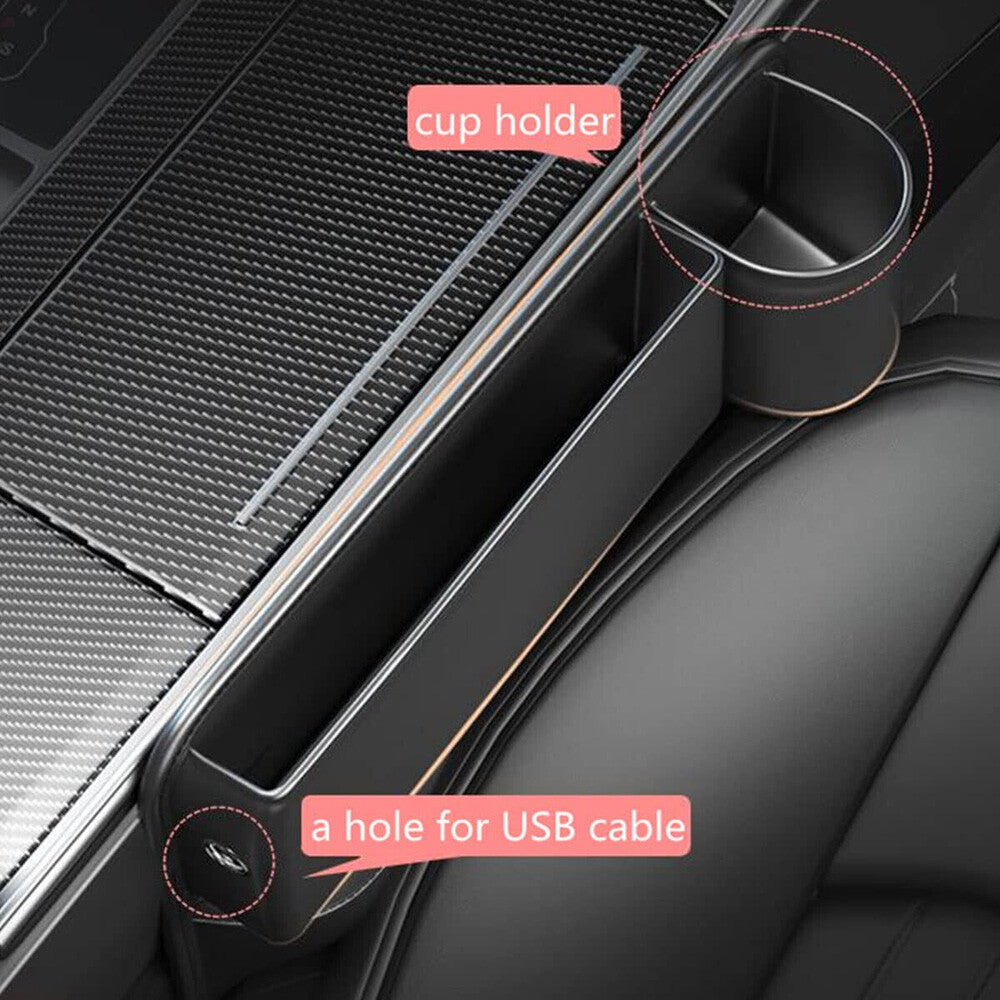 Car parts for seat gap filling storage box phone holder storage box right side
