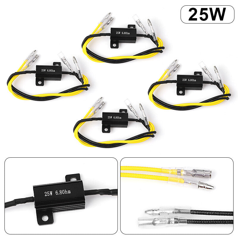 4x Universal Motorcycle Turn Signal Indicator LED Load Resistor Flash Blinker