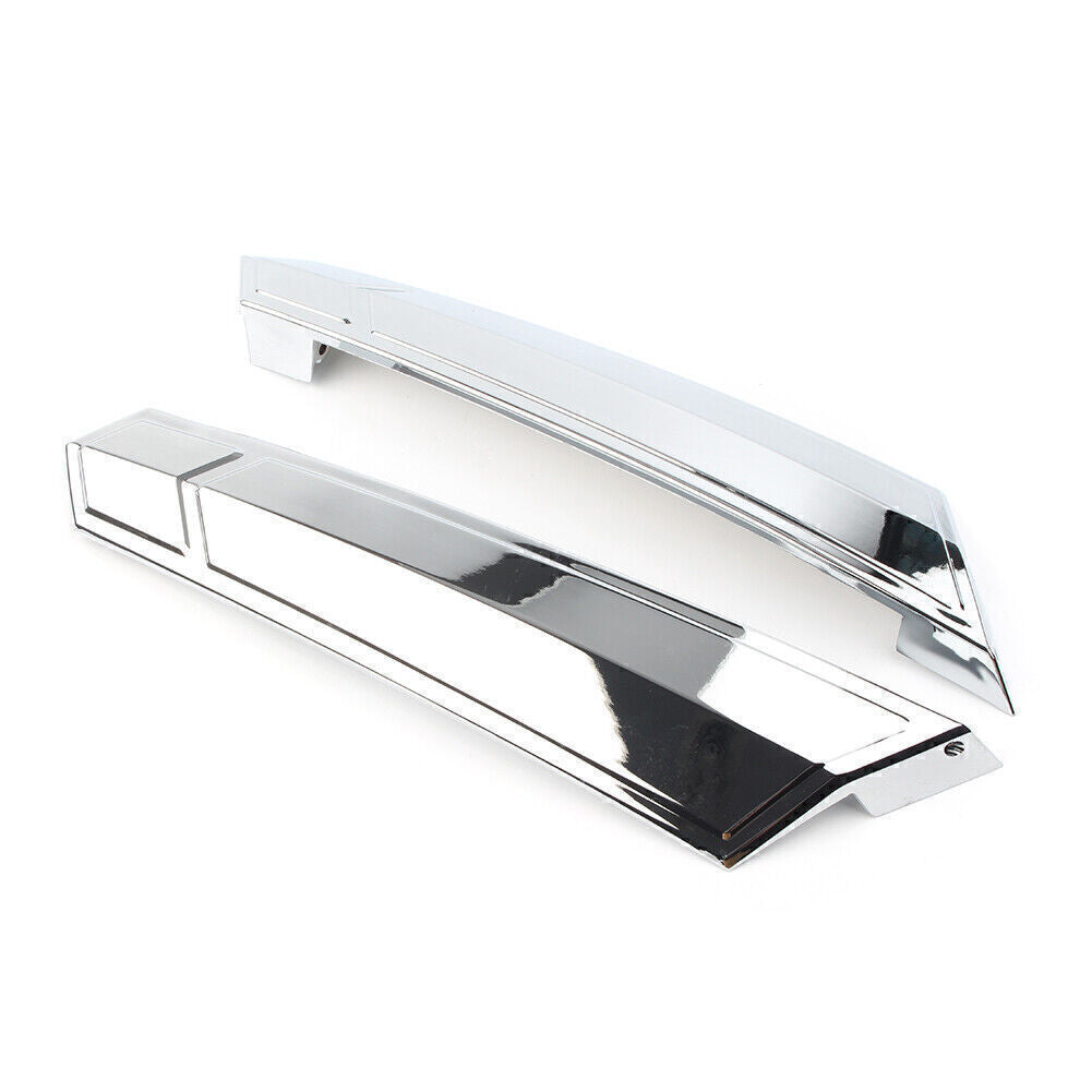 For Victory 2010-14 Cross Roads Silver Pair Saddlebag Hinge Cover Protect