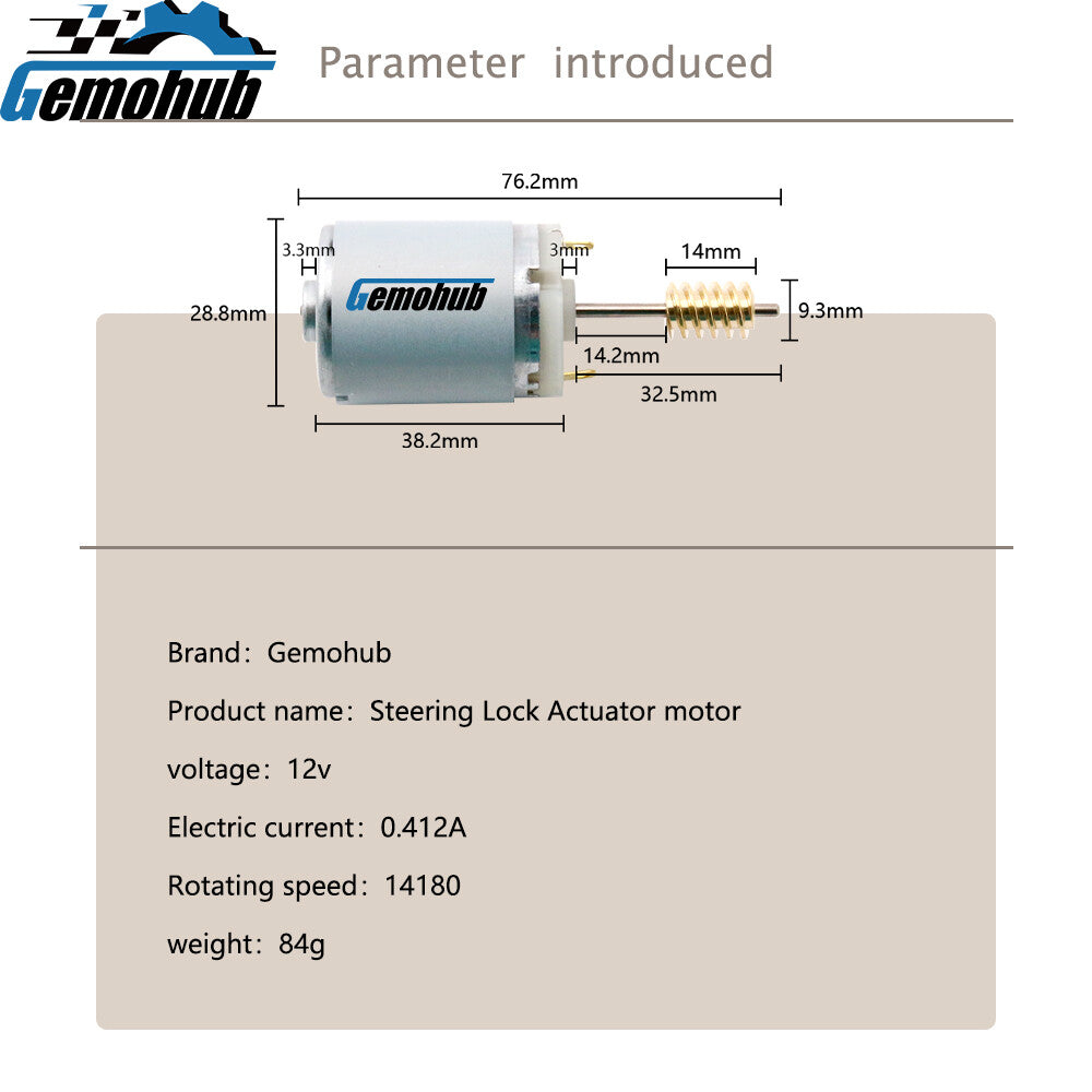 Steering Column Lock motor for 2003-2012 for Bentley