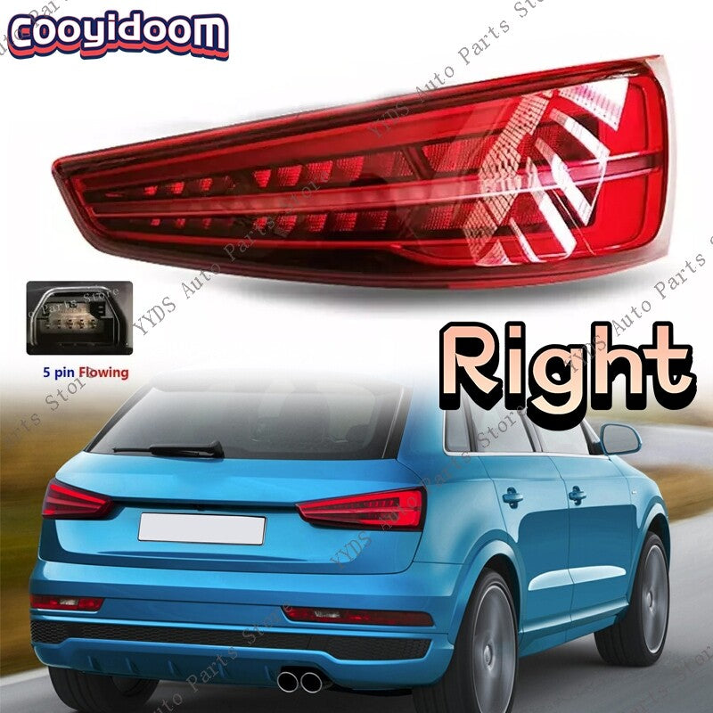1Pcs RH LED Rear Brake Lamp Dynamic Steering Tail Light for Audi Q3 2016-2019