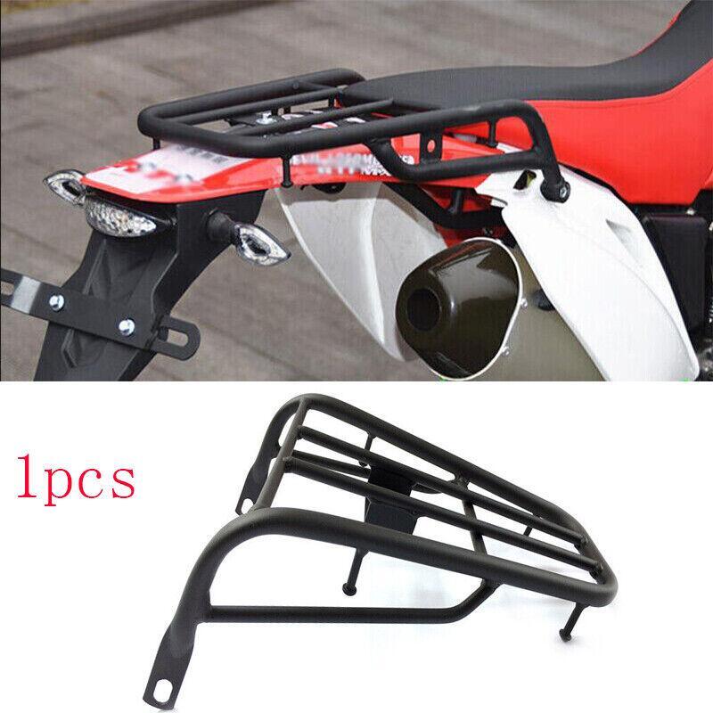 Aluminum Motorcycle Rear Luggage Cargo Frame Support Carrier Shelf Black
