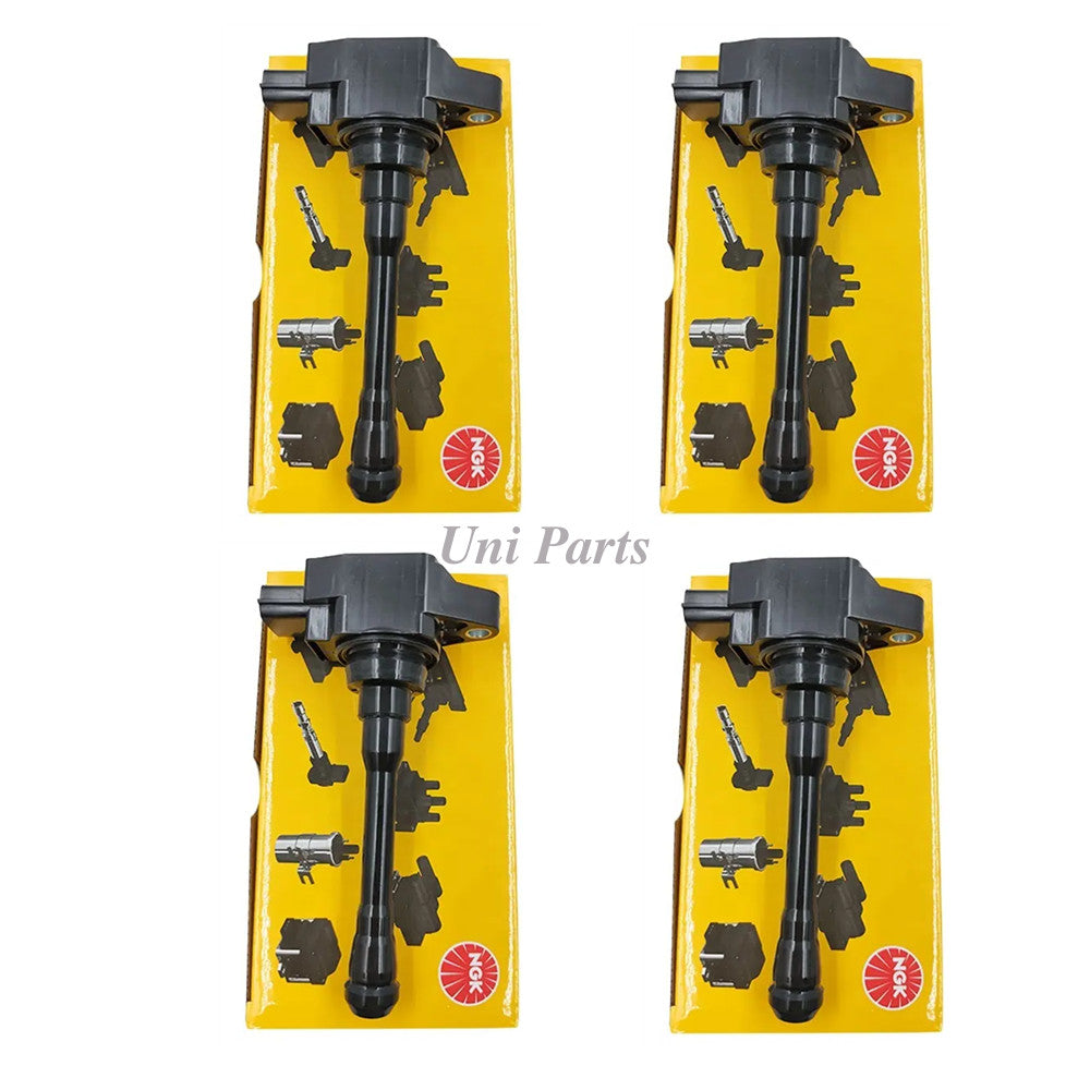 4-pack ignition coils 22448-1KT1A ( equipment manufacturer) suitable for Nissan Altima Sentra Rogue 1.8L and 2.5L engines.