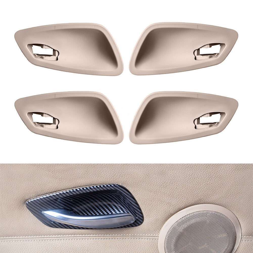 Inner Interior Door Handle Bowl Cover for BMW 3 Series E90 2005-2012 Beige 4PCS
