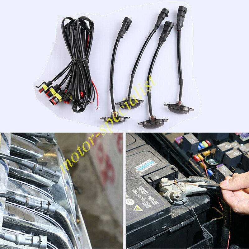 Smoke Front Grille LED Light Style DRL for Land Rover for Defender 2020-2023