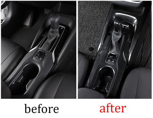 Car For 19-22 for Toyota for Corolla Carbon Fiber Central Console Gear Shift Frame Trim