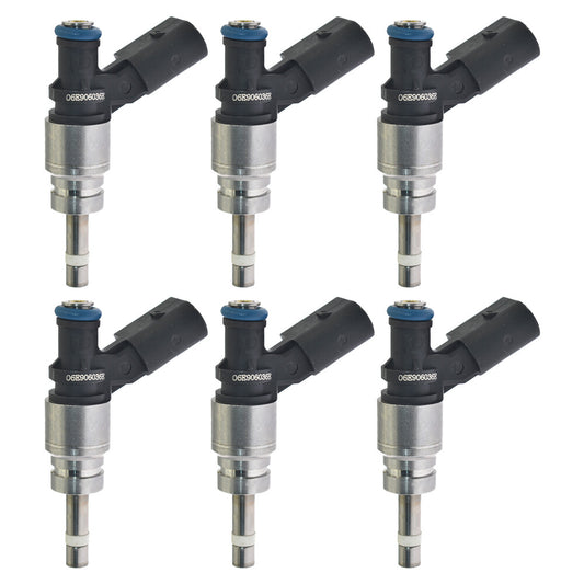 6pcs Fuel Injector 06E906036E For 2008-2011 for Audi A4 A5 A6 Q5 3.2L V6 06E906036F