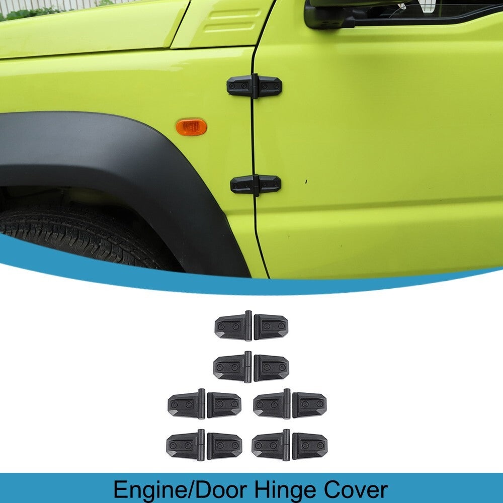Black Engine Hood Door Hinge Protective Cover Trim for Suzuki for Jimny 2019-2023