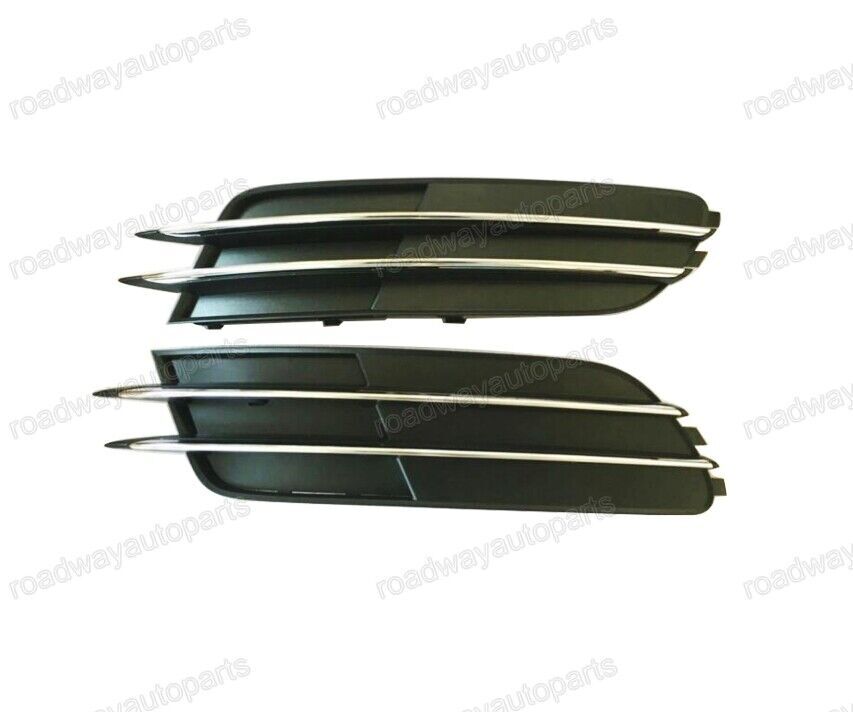 1Pair Front Lower Fog Lamp Cover Grille Lamp Bezel Fit for Audi for A6 C7 2012-2014