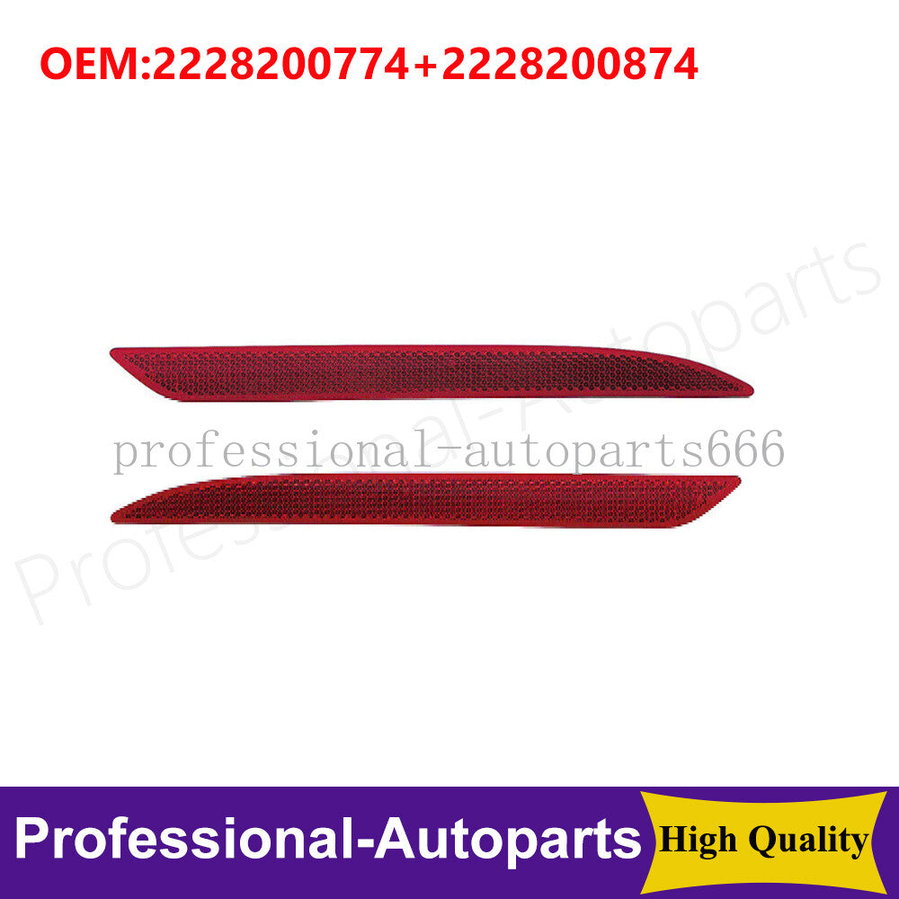 Rear Left+Right Bumper Reflector Light for Mercedes Benz S Class W222 AMG