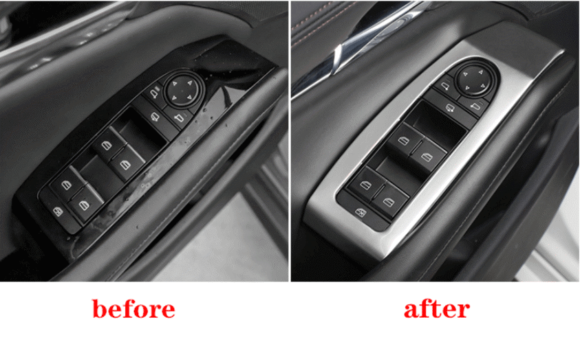 7p for Mazda 3 Axela 2019-2022 Silver Interior Car Window Lift Panel Switch Trim