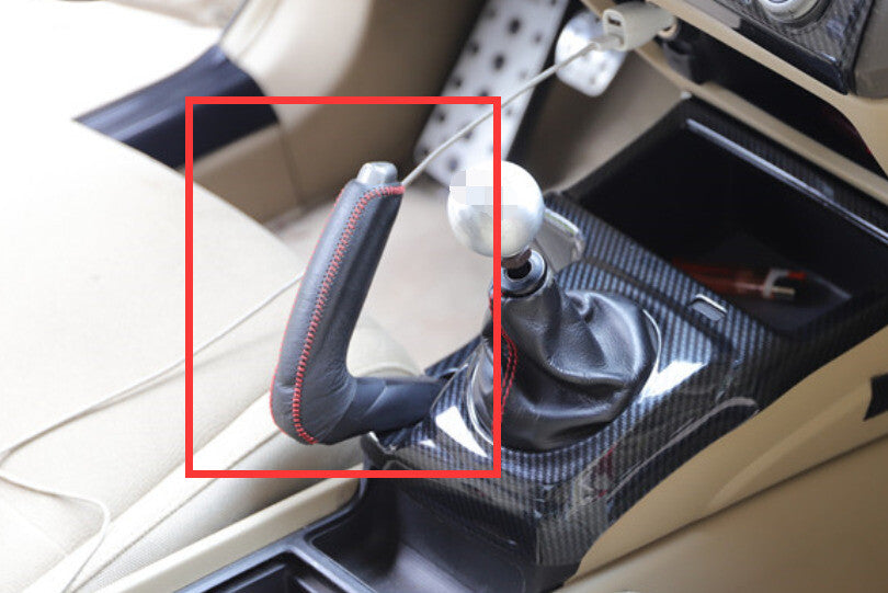 Middle Console Handbrake Set Cover Decor for Honda for Civic 2006-2011 Carbon Fiber